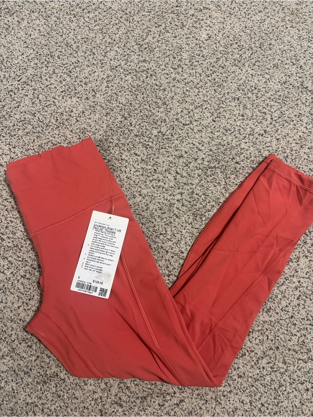lululemon athletica Desert Red Align Leggings. 25”